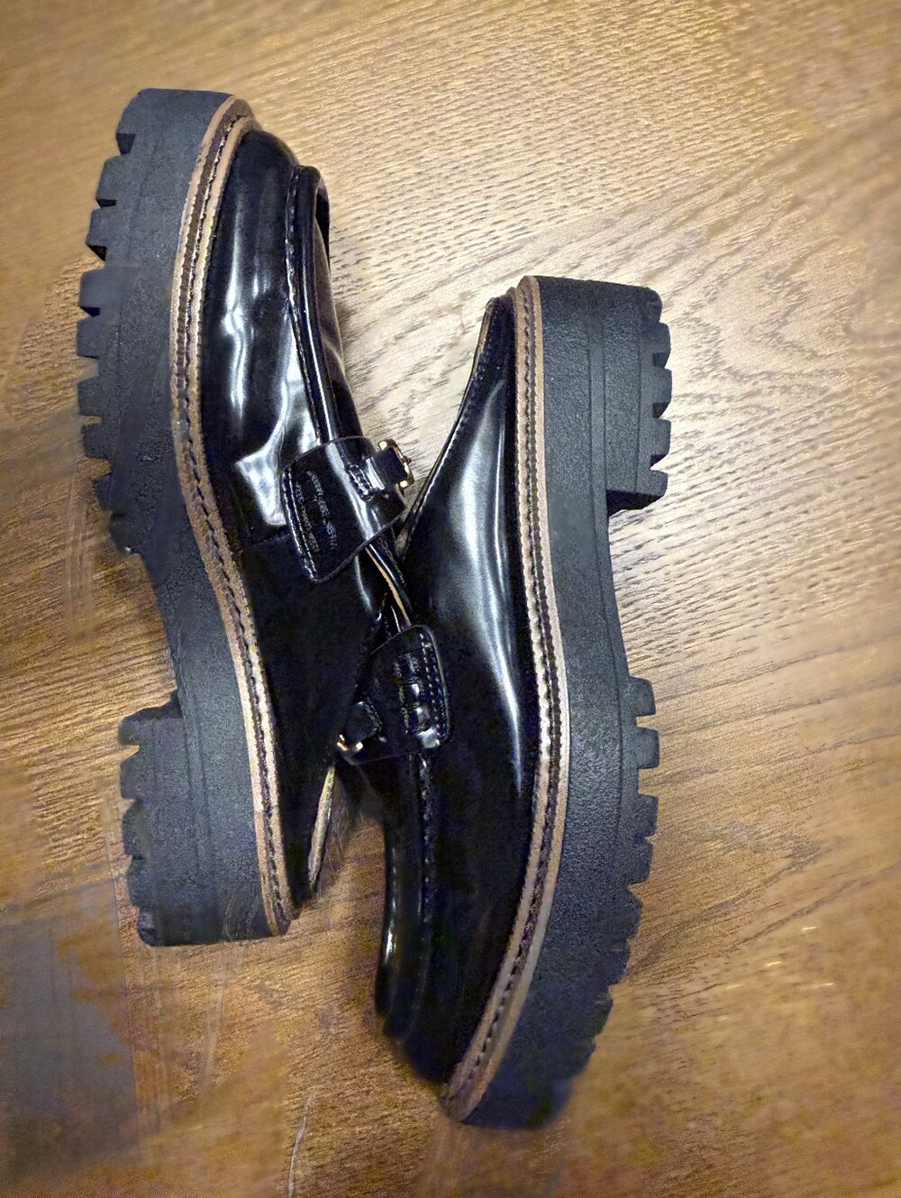 Sam Edelman Black Patent Leather Loafer Size 7.5 - Picture 11 of 12